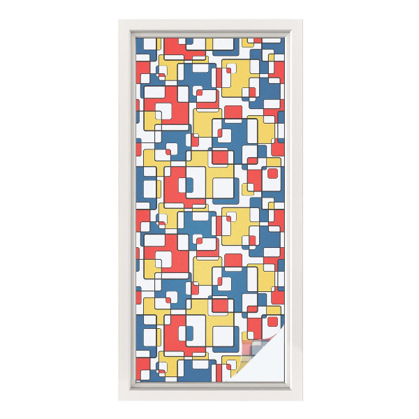 Selvklæbende vinduesfolie Geometriske former