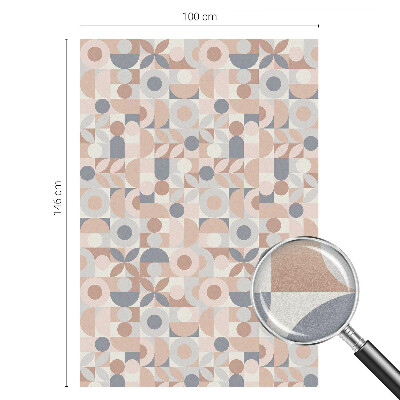 Vinduesfolie mod indkig med glasmaleri Abstrakt mosaik