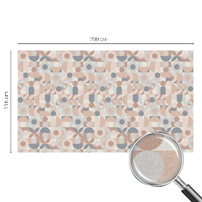 Vinduesfolie mod indkig med glasmaleri Abstrakt mosaik