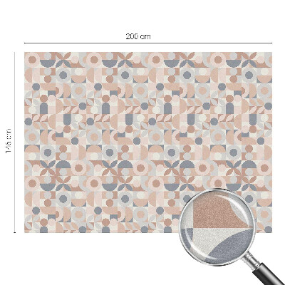 Vinduesfolie mod indkig med glasmaleri Abstrakt mosaik