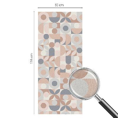 Vinduesfolie mod indkig med glasmaleri Abstrakt mosaik