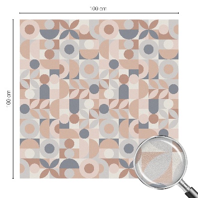 Vinduesfolie mod indkig med glasmaleri Abstrakt mosaik