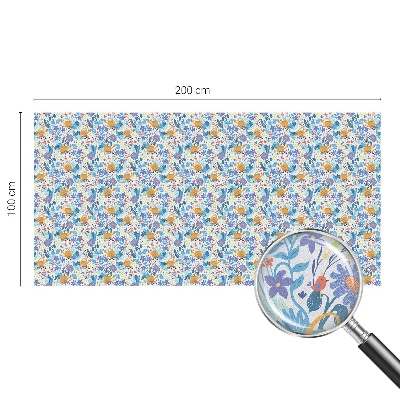 Vinduesfolie med mønster til afskærmning Plantemotiv