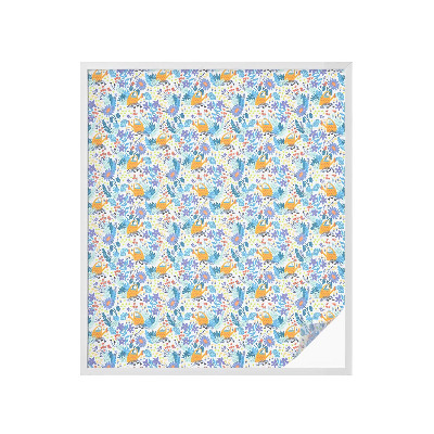 Vinduesfolie med mønster til afskærmning Plantemotiv