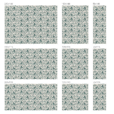 Mælkehvid vinduesfolie med motiv Fuglemotiv