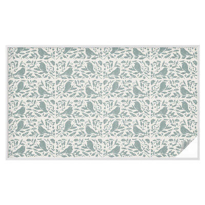 Mælkehvid vinduesfolie med motiv Fuglemotiv