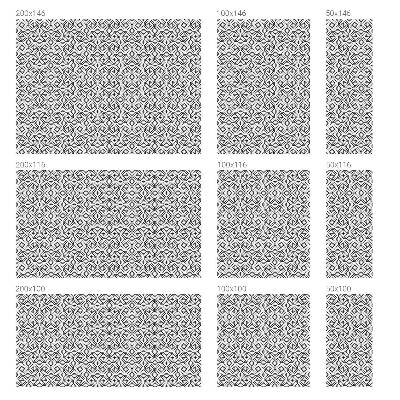 Selvklæbende vinduesfolie Geometriske halvcirkler