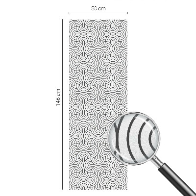 Selvklæbende vinduesfolie Geometriske halvcirkler