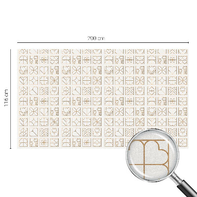 Vinduesfolie mod indkig med glasmaleri Geometrisk kærlighed