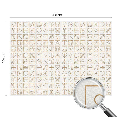 Vinduesfolie mod indkig med glasmaleri Geometrisk kærlighed