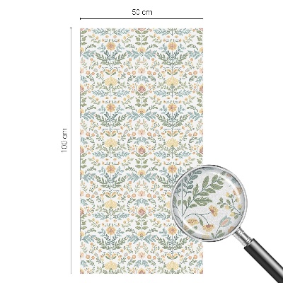 Vinduesfolie med mønster til afskærmning Blomstersymmetri