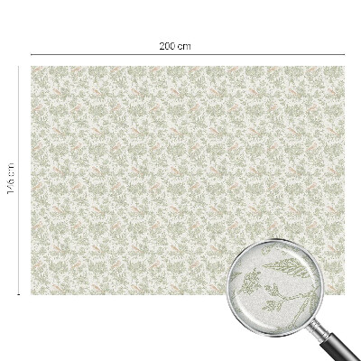 Vinduesfolie mod indkig med glasmaleri Fugleplanter