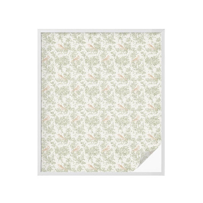 Vinduesfolie mod indkig med glasmaleri Fugleplanter