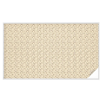 Mælkehvid vinduesfolie med motiv Mystiske nøgler