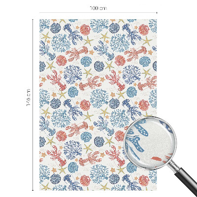 Vinduesfolie med mønster til afskærmning Krebs koraller