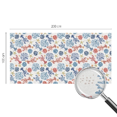 Vinduesfolie med mønster til afskærmning Krebs koraller