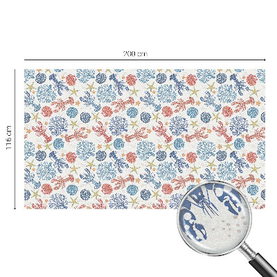 Vinduesfolie med mønster til afskærmning Krebs koraller