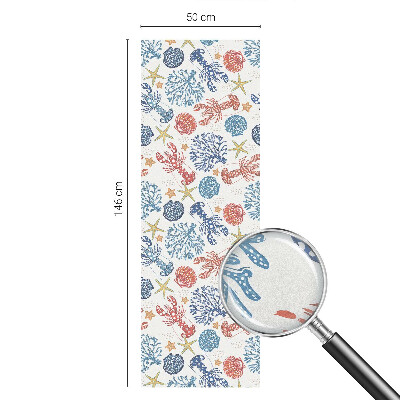 Vinduesfolie med mønster til afskærmning Krebs koraller