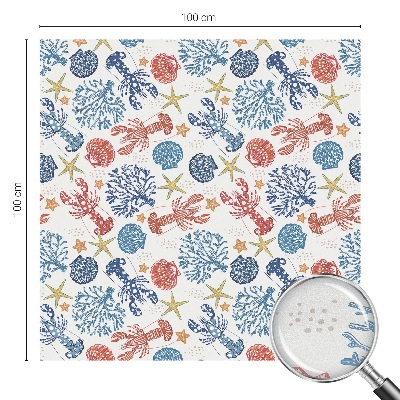 Vinduesfolie med mønster til afskærmning Krebs koraller