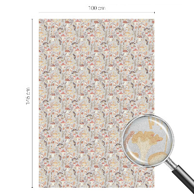 Dekorationsfolie til vindue mod indkig Skovmønster