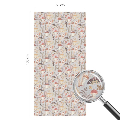 Dekorationsfolie til vindue mod indkig Skovmønster