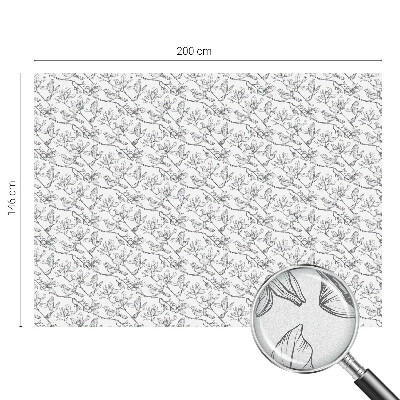 Selvklæbende vinduesfolie Fugle og blomster