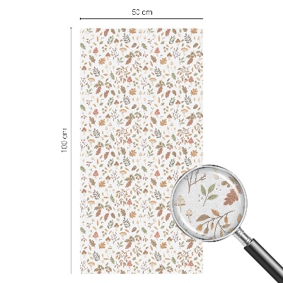 Vinduesfolie mod indkig med glasmaleri Efterårsmønstre