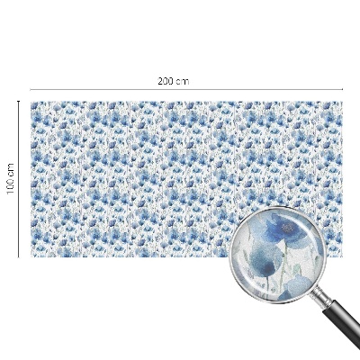 Dekorationsfolie til vindue mod indkig Akvarelblomster