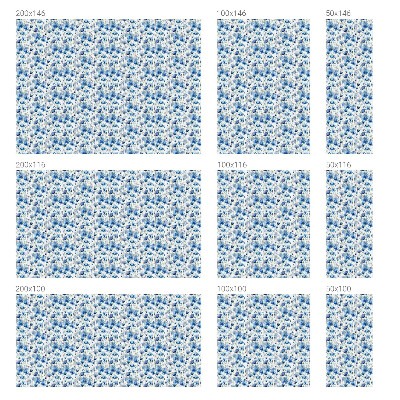 Dekorationsfolie til vindue mod indkig Akvarelblomster