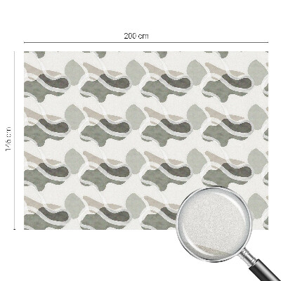 Mælkehvid vinduesfolie med motiv Organisk mønster