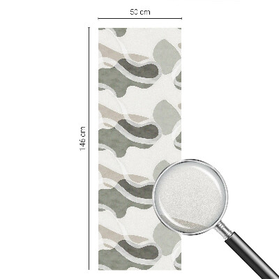 Mælkehvid vinduesfolie med motiv Organisk mønster