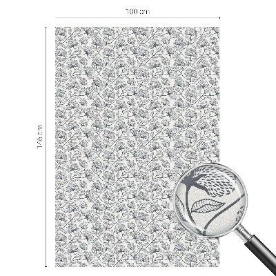 Vinduesfolie mod indkig med glasmaleri Botanisk motiv