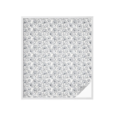 Vinduesfolie mod indkig med glasmaleri Botanisk motiv