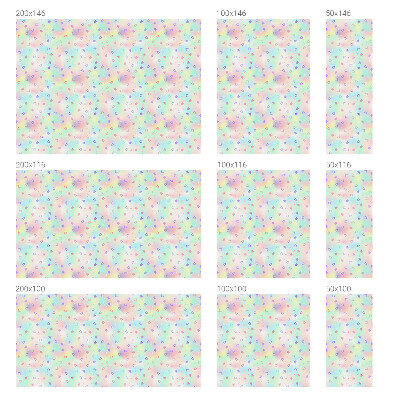 Vinduesfolie med mønster til afskærmning Regnbuemønstre