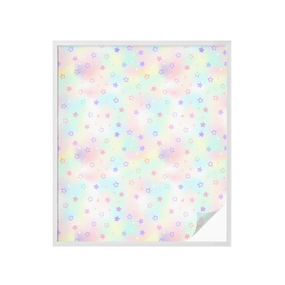 Vinduesfolie med mønster til afskærmning Regnbuemønstre