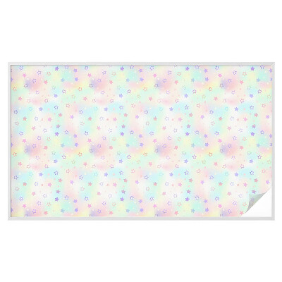 Vinduesfolie med mønster til afskærmning Regnbuemønstre