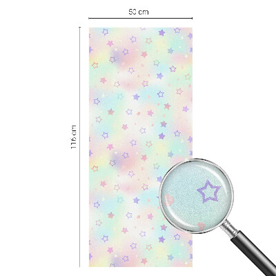 Vinduesfolie med mønster til afskærmning Regnbuemønstre