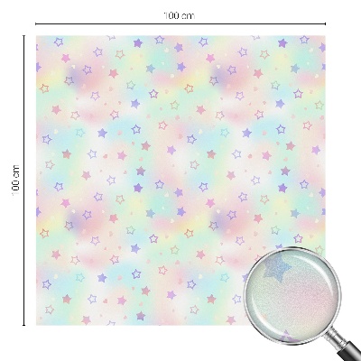 Vinduesfolie med mønster til afskærmning Regnbuemønstre