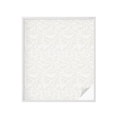 Vinduesfolie mod indkig med glasmaleri Grønlig elegance