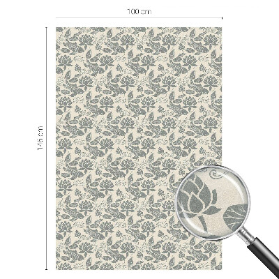 Mælkehvid vinduesfolie med motiv Orientalsk mønster