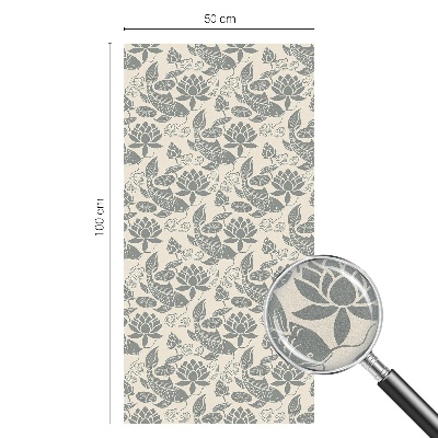 Mælkehvid vinduesfolie med motiv Orientalsk mønster