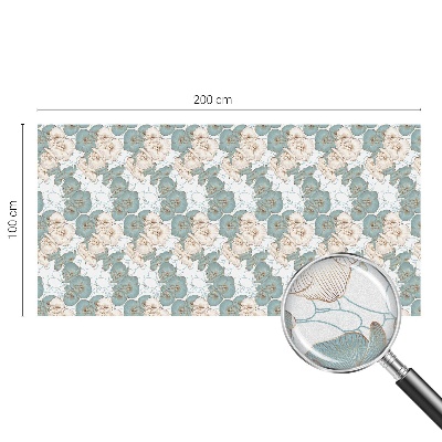 Vinduesfolie med mønster til afskærmning Delikate blomster