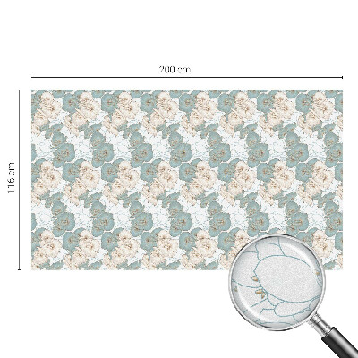 Vinduesfolie med mønster til afskærmning Delikate blomster