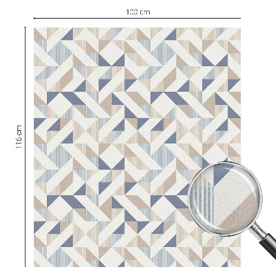 Dekorationsfolie til vindue mod indkig Geometriske mønstre