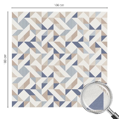 Dekorationsfolie til vindue mod indkig Geometriske mønstre