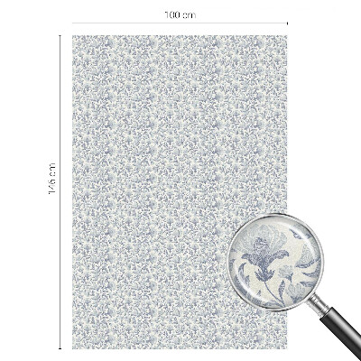 Selvklæbende vinduesfolie Blomstermønster