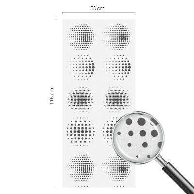 Vinduesfolie med mønster til afskærmning Stiplede cirkler