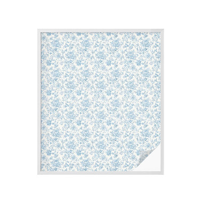 Selvklæbende vinduesfolie Blomstermønster