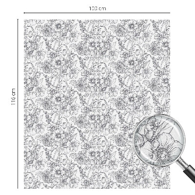 Dekorationsfolie til vindue mod indkig Floristisk elegance