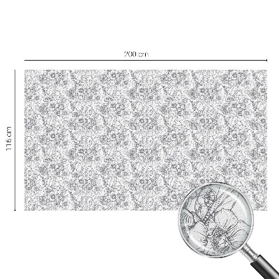 Dekorationsfolie til vindue mod indkig Floristisk elegance